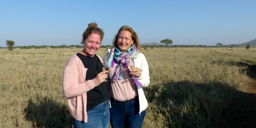 Anne Mette & Louise, ballon safari
